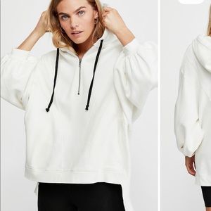 Free people zip up hoodie
